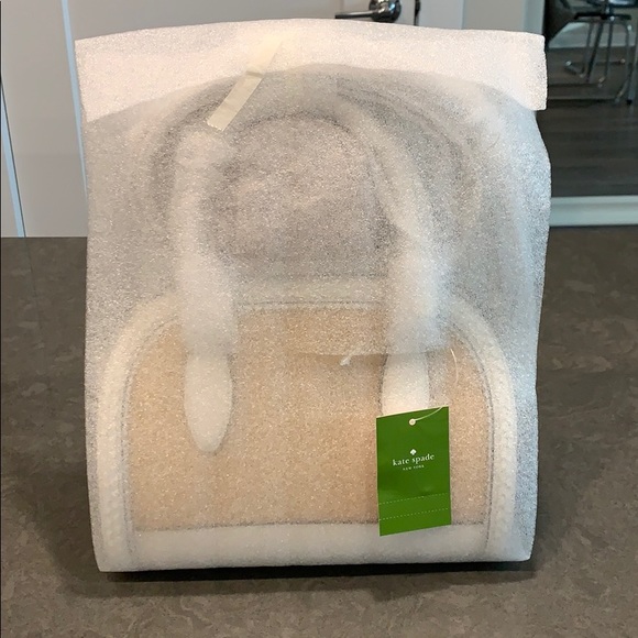 kate spade medium straw leather satchel *NWT*